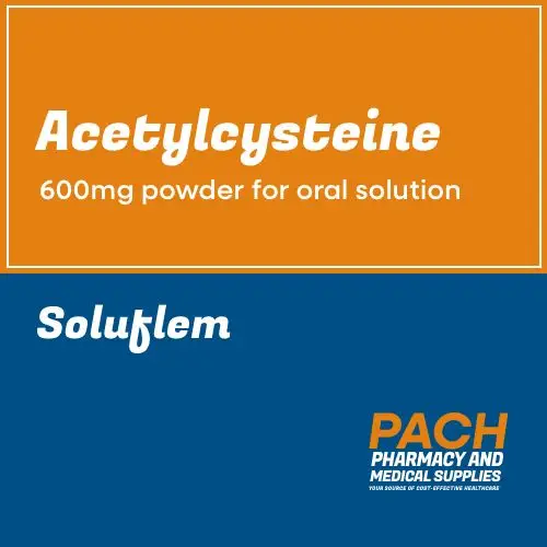 Acetylcysteine (Soluflem) 600mg powder for oral solution